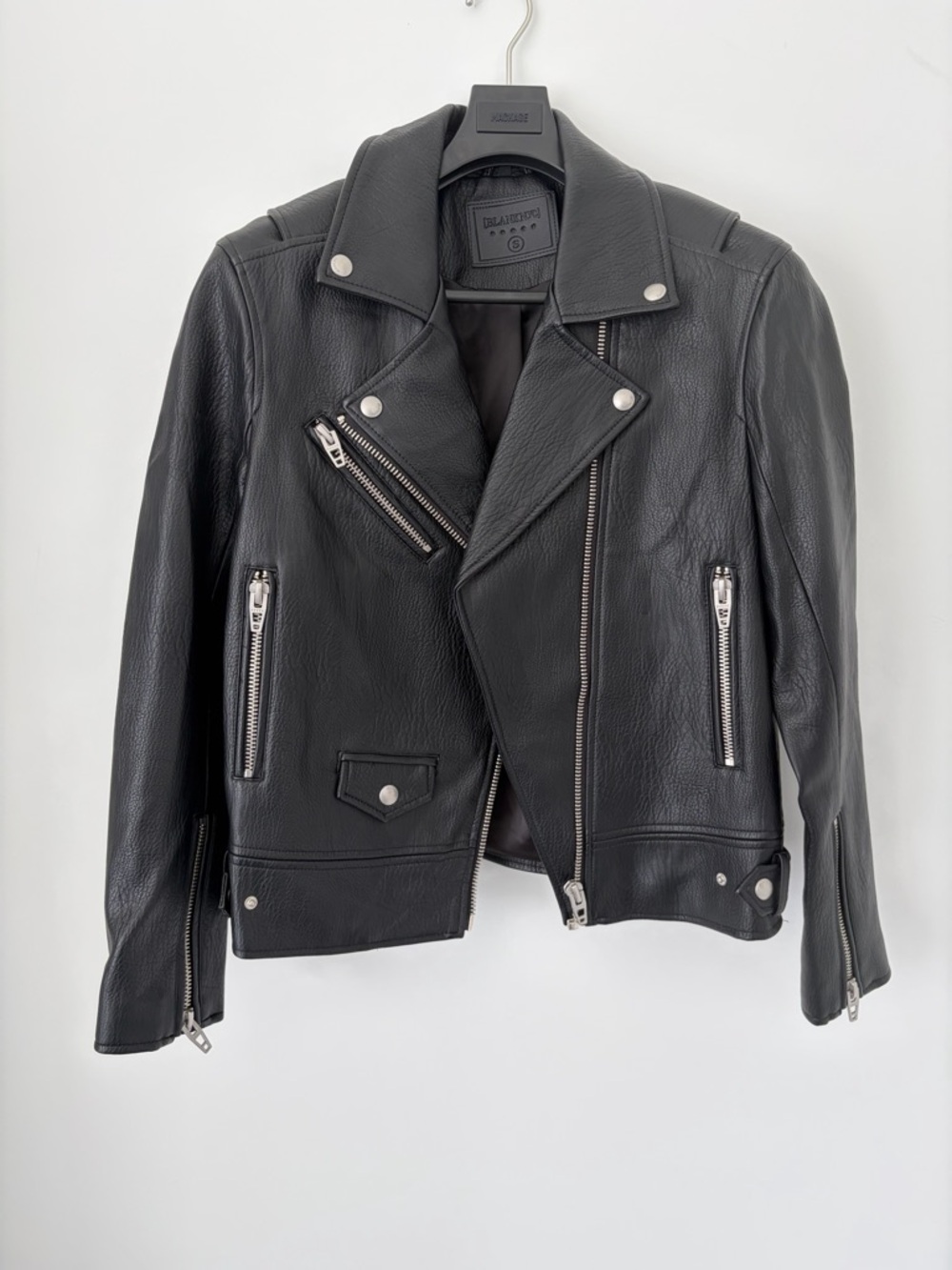 Blank NYC Black Leather Moto Jacket